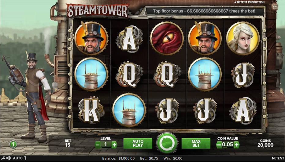 Steam Tower Slot - Interface - mb8live
