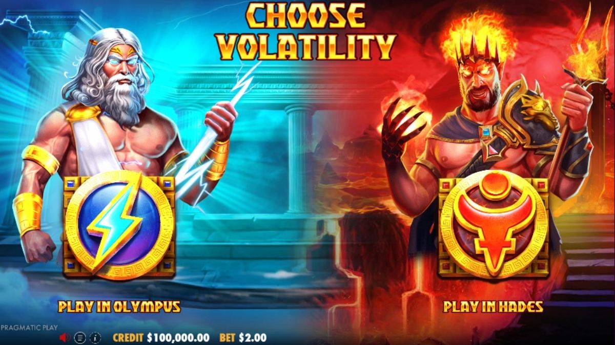 Zeus vs Hades Gods of War Slot - Interface - mb8live