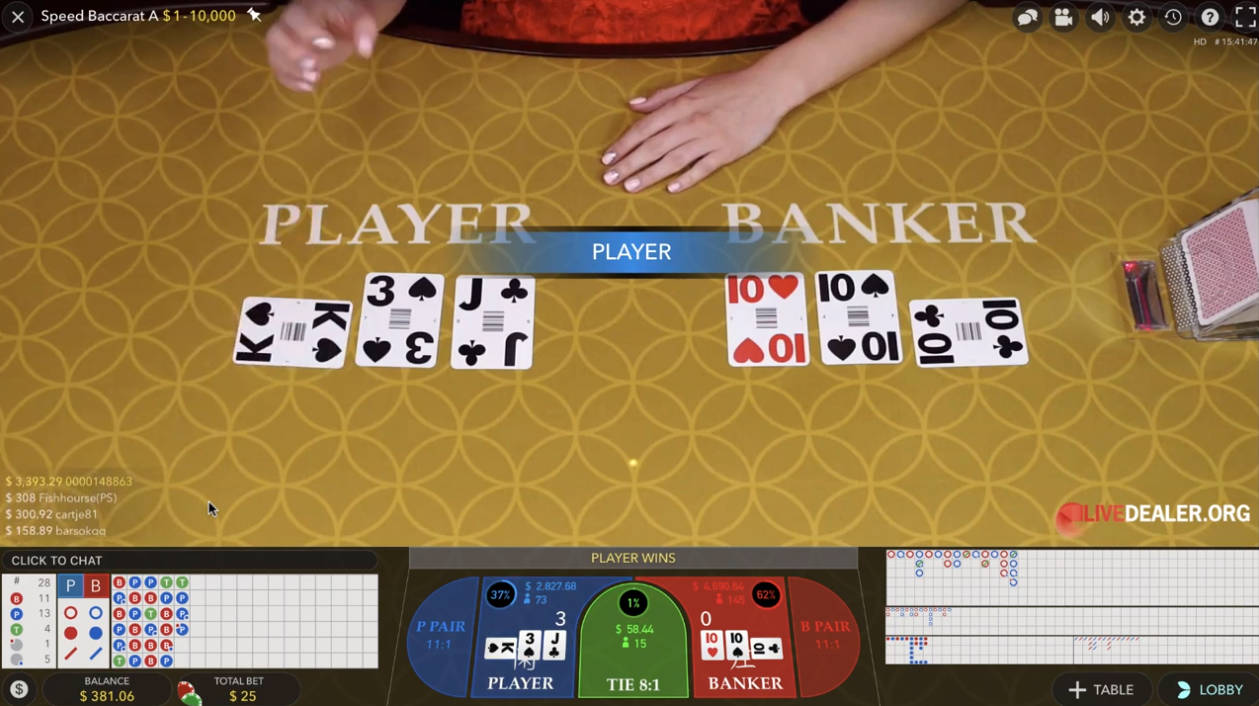 Baccarat - Gameplay 2 - mb8live