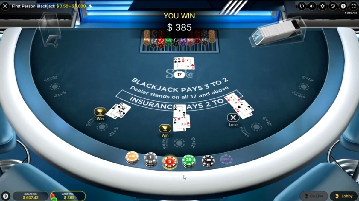 First Person Blackjack - Gameplay 2 - mb8live