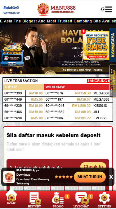 Manu888 - Homepage - mb8live