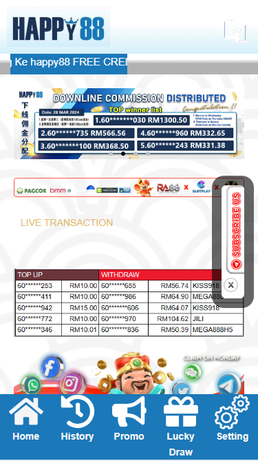 Happy88 - Homepage - mb8live